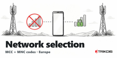 Setting a preferred operator - MCC and MNC codes (Europe)