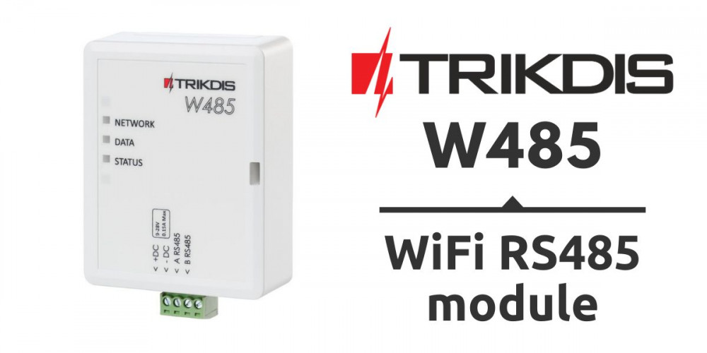 Product Launch – Trikdis W485 WiFi RS485 Module