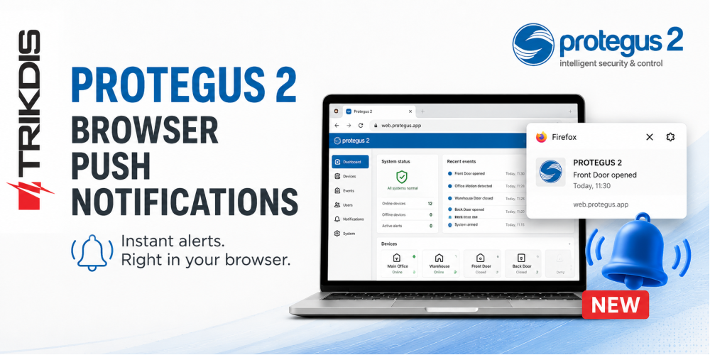 Browser push notifications in the Protegus 2 app