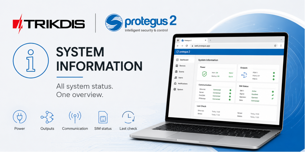 Expanded system information page in Protegus 2 Expanded system information page in Protegus 2