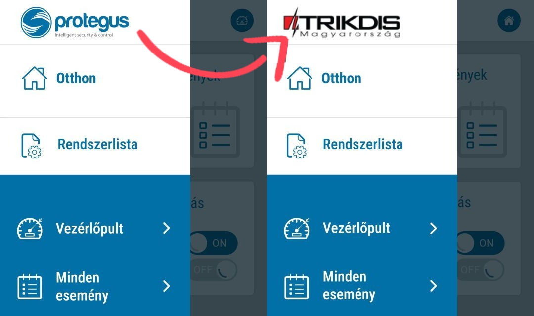 Protegus system without and with company logo